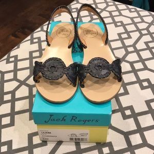 Jack Rogers Liliana black slingbacks